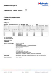 Webasto Thermo Top Evo Einbaudokumentation