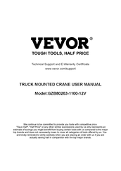 VEVOR GZB80263-1100-12V Benutzerhandbuch