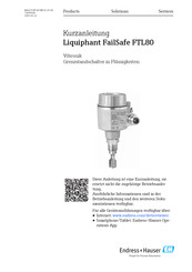 Endress+Hauser Liquiphant FailSafe FTL80 Kurzanleitung