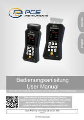 PCE Instruments PCE-LES 308 Bedienungsanleitung
