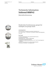 Endress+Hauser Solitrend MMP42 Technische Information