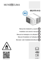 mundoclima MUVR-H10 Serie Benutzer- Oder Installationshandbuch