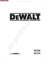 DeWalt DC315 Bedienungsanleitung