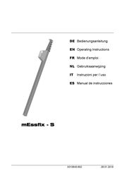 Nedo mEssfix-S Bedienungsanleitung