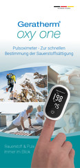 GERATHERM oxy control Bedienungsanleitung