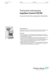 Endress+Hauser Liquiline Control CDC90 Technische Information