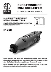 ECD IP-728 Sicherheitshinweise Und Betriebsanleitung