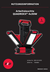 RED QUADROXX Nutzungsinformation