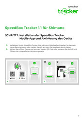 Speedbox Tracker 1.1 Bedienungsanleitung