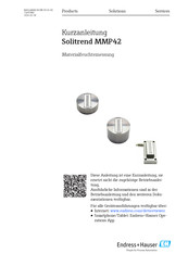 Endress+Hauser Solitrend MMP42 Kurzanleitung