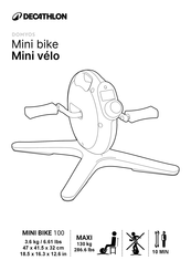 Decathlon DOMYOS MINI BIKE 100 Bedienungsanleitung