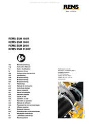 REMS SSM 315 RF Betriebsanleitung