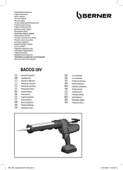Berner BACCG 18V Originalbetriebsanleitung