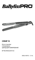 BaByliss PRO CRIMP 15 Bedienungsanleitung