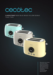 cecotec CLASSICTOAST 8000 BEIGE DOUBLE Bedienungsanleitung