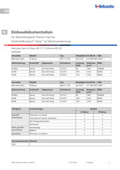 Webasto Thermo Top Evo Einbaudokumentation