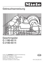 Miele G 1180-60 Vi Gebrauchsanweisung