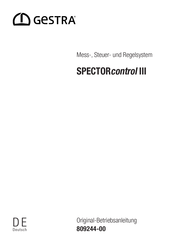 Gestra SPECTORcontrol III Originalbetriebsanleitung