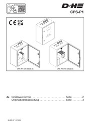 D+H CPS-P1 Originalbetriebsanleitung