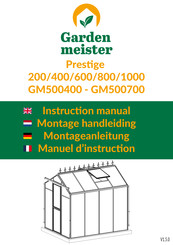 Gardenmeister Prestige 200 Montageanleitung