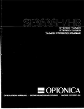 Sharp Optonica ST-3636H Bedienungsanleitung
