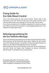 Epropulsion Evo Installations- Und Befestigungsanleitung