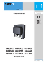CAME 801MS-0080 Montageanleitung