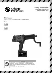 Chicago Pneumatic CP8603 Bedienungsanleitung