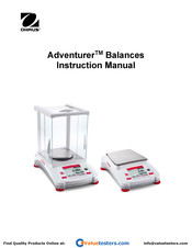 OHAUS Adventurer AX623 Bedienungsanleitung