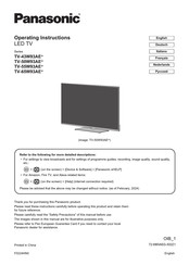 Panasonic TV-43W93AE9 Bedienungsanleitung