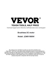 Vevor JZ48V1800W Bedienungsanleitung