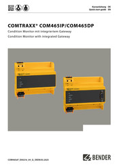 Bender COMTRAXX COM465DP Kurzanleitung