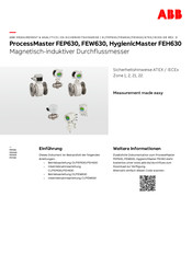 Abb ProcessMaster FEP630 Bedienungsanleitung