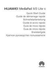 Huawei MediaPad M3 Lite 10 Schnellstartanleitung