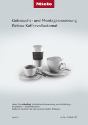 Miele CVA 7440 Gebrauchs- Und Montageanweisung
