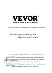 VEVOR CH-HGGJ03 Bedienungsanleitung