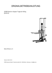STIER 904512 Originalbetriebsanleitung