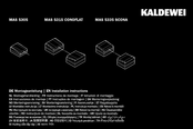 Kaldewei MAS 5335 SCONA Montageanleitung