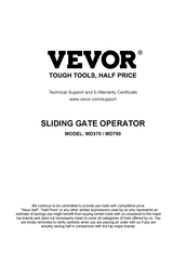 VEVOR MD750 Benutzerhandbuch