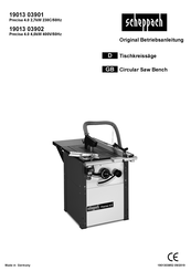 Scheppach 19013 03902 Originalbetriebsanleitung