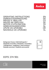 Amica EDTS 374 901 Gebrauchsanweisung