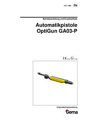 Gema OptiGun GA03-P Betriebsanleitung Und Ersatzteilliste