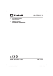 EINHELL GE-CM 36/33 Li Originalbetriebsanleitung