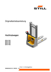 Still EXV 12C Originalbetriebsanleitung