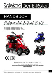Rolektro E-Quad 25 V.2 Handbuch
