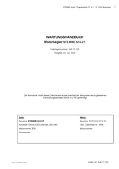STEMME S10-VT Wartungshandbuch