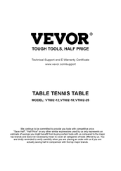 Vevor VT002-12 Bedienungsanleitung
