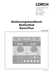 LORCH BasicPlus BF10 Bedienungshandbuch