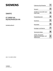 Siemens 6DL1132-6BF20-0PK0 Gerätehandbuch