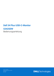Dell S3425DWc Bedienungsanleitung